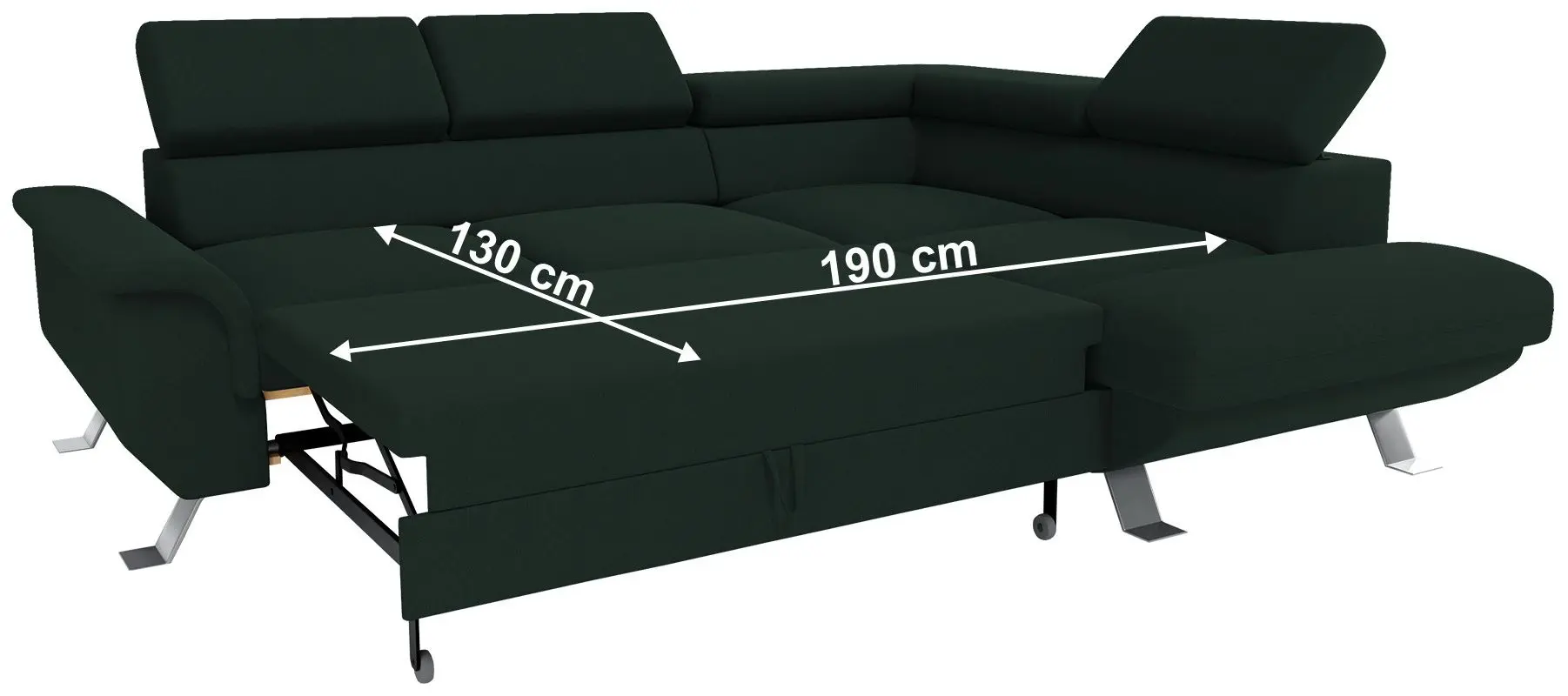 Диван угловой раскладной Tempo Kondela Artey Roh Right (Emerald) - 3
