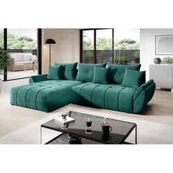 Canapea de colt extensibila Tempo Kondela Beld Roh (Emerald)