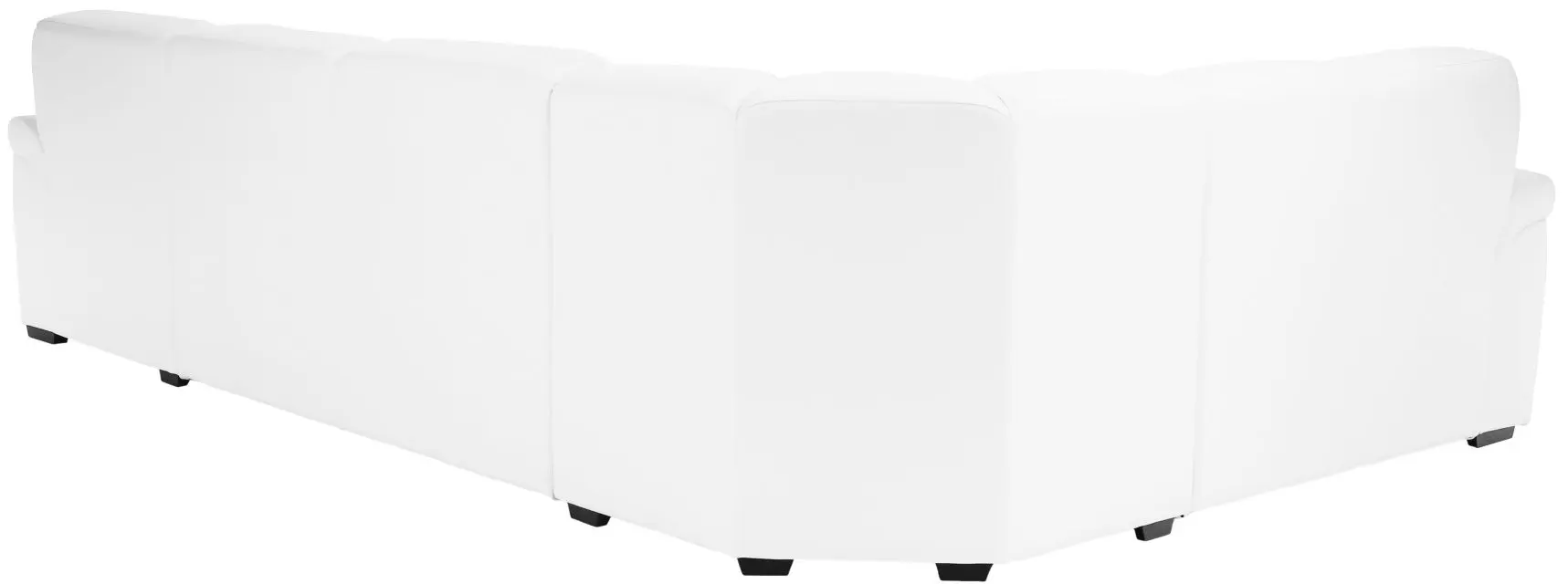 Canapea de colt extensibila Tempo Kondela Biter U Right (White)