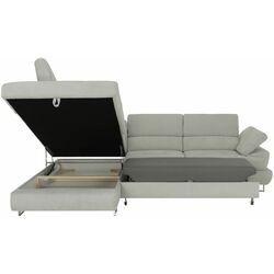 Canapea de colt extensibila Tempo Kondela Buton R Soro 83 Left (Light Gray) Thumb