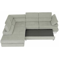 Canapea de colt extensibila Tempo Kondela Buton R Soro 83 Left (Light Gray) Thumb