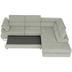 Canapea de colt extensibila Tempo Kondela Buton R Soro 83 Right (Light Gray) Thumb