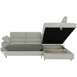 Canapea de colt extensibila Tempo Kondela Buton R Soro 83 Right (Light Gray) Thumb