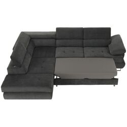 Canapea de colt extensibila Tempo Kondela Buton R Soro 97 Left (Gray) Thumb