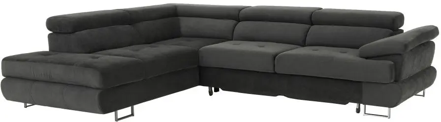 Canapea de colt extensibila Tempo Kondela Buton R Soro 97 Left (Gray)