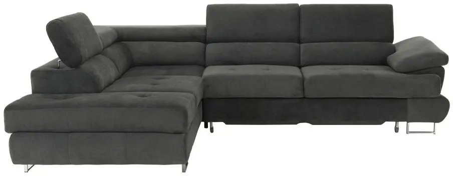 Canapea de colt extensibila Tempo Kondela Buton R Soro 97 Left (Gray)