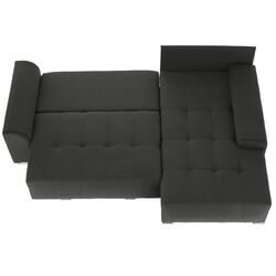 Canapea de colt extensibila Tempo Kondela Devlin (Dark Gray) Thumb