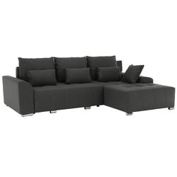 Canapea de colt extensibila Tempo Kondela Devlin (Dark Gray)