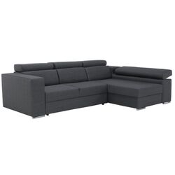 Canapea de colt extensibila Tempo Kondela Dona Right (Gray)