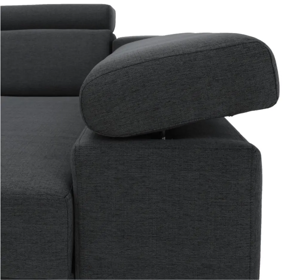 Canapea de colt extensibila Tempo Kondela Dona Right (Gray) - 6