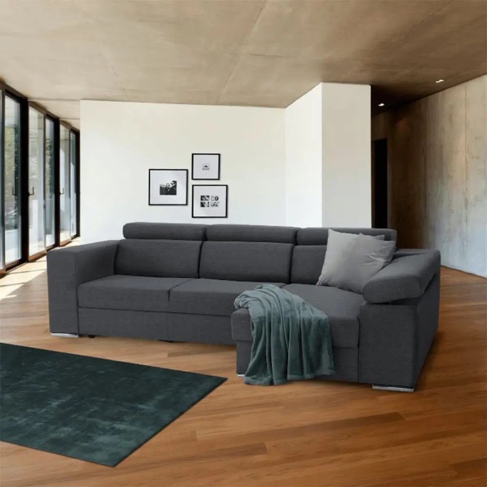 Canapea de colt extensibila Tempo Kondela Dona Right (Gray) - 2