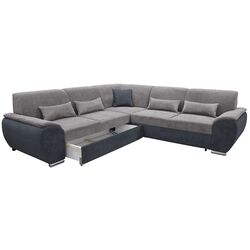 Canapea de colt extensibila Tempo Kondela Emily Left (Dark Gray/Gray) Thumb