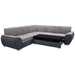 Canapea de colt extensibila Tempo Kondela Emily Left (Dark Gray/Gray) Thumb