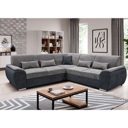 Canapea de colt extensibila Tempo Kondela Emily Left (Dark Gray/Gray) Thumb