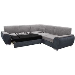 Canapea de colt extensibila Tempo Kondela Emily Right (Dark Gray/Gray) Thumb