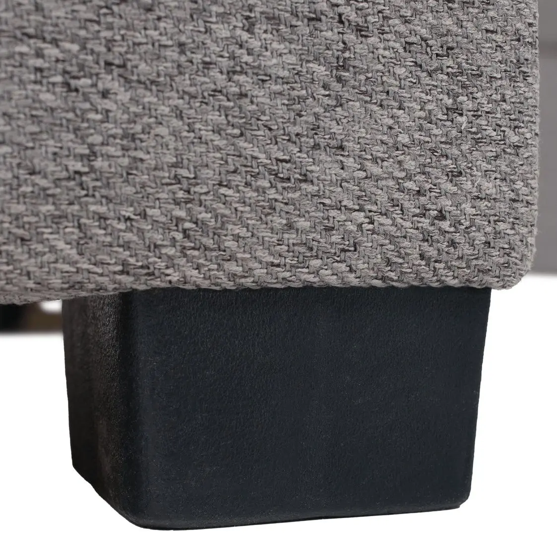 Canapea de colt extensibila Tempo Kondela Fosa Rog Left (Gray)