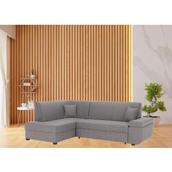 Canapea de colt extensibila Tempo Kondela Fosa Rog Left (Gray)