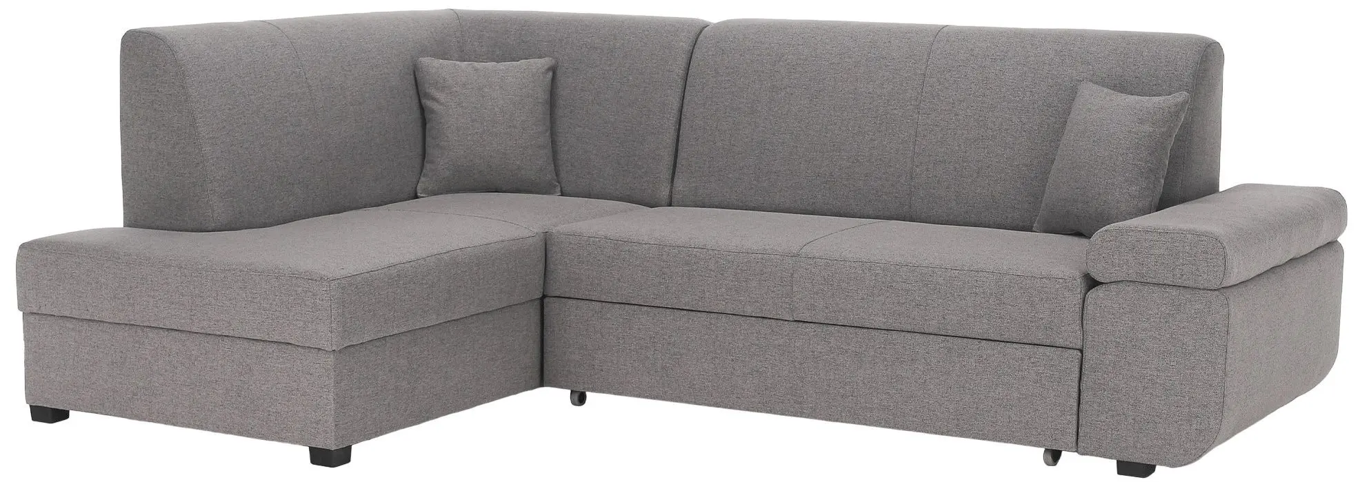 Canapea de colt extensibila Tempo Kondela Fosa Rog Left (Gray)