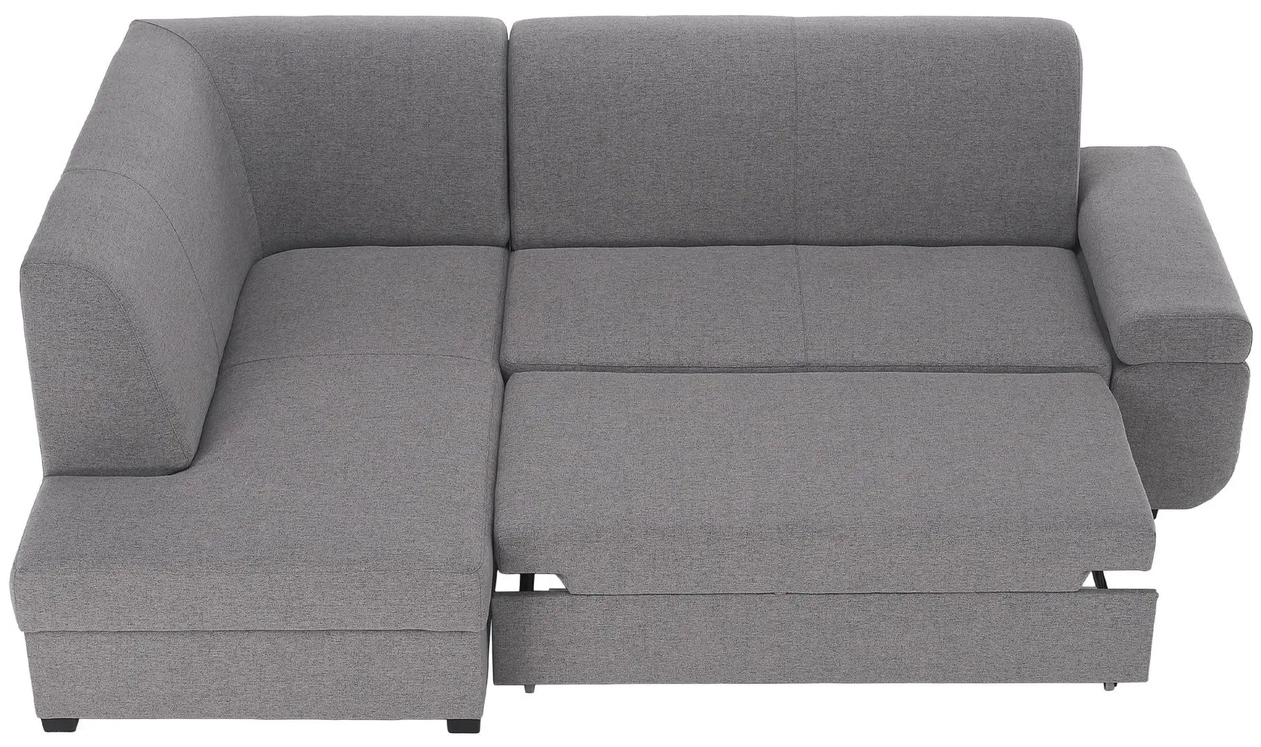 Canapea de colt extensibila Tempo Kondela Fosa Rog Left (Gray)