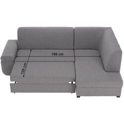 Canapea de colt extensibila Tempo Kondela Fosa Rog Right (Gray) Thumb