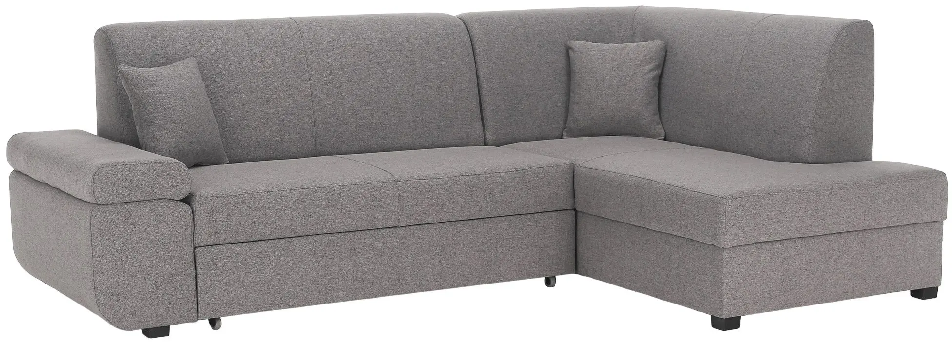 Canapea de colt extensibila Tempo Kondela Fosa Rog Right (Gray)