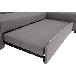 Canapea de colt extensibila Tempo Kondela Fosa Rog Right (Gray) Thumb