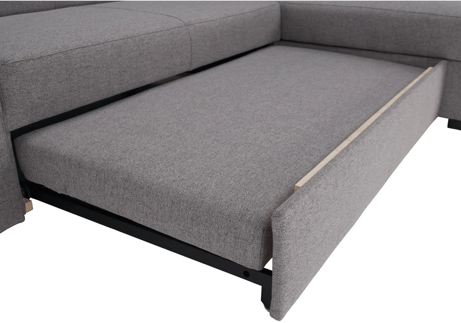 Canapea de colt extensibila Tempo Kondela Fosa Rog Right (Gray)