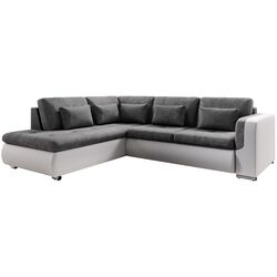 Canapea de colt extensibila Tempo Kondela Furud L Roh Left (White/Gray) Thumb