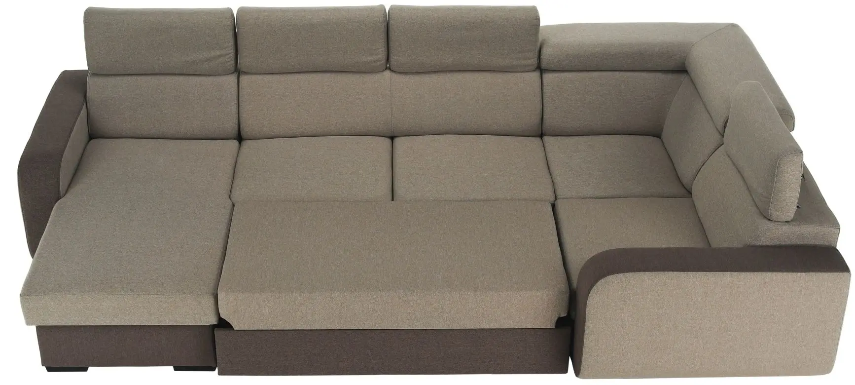 Canapea in forma de U Tempo Kondela Imperio U Left (Light Brown/Brown) - 3