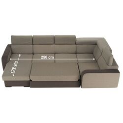 Canapea in forma de U Tempo Kondela Imperio U Left (Light Brown/Brown) Thumb