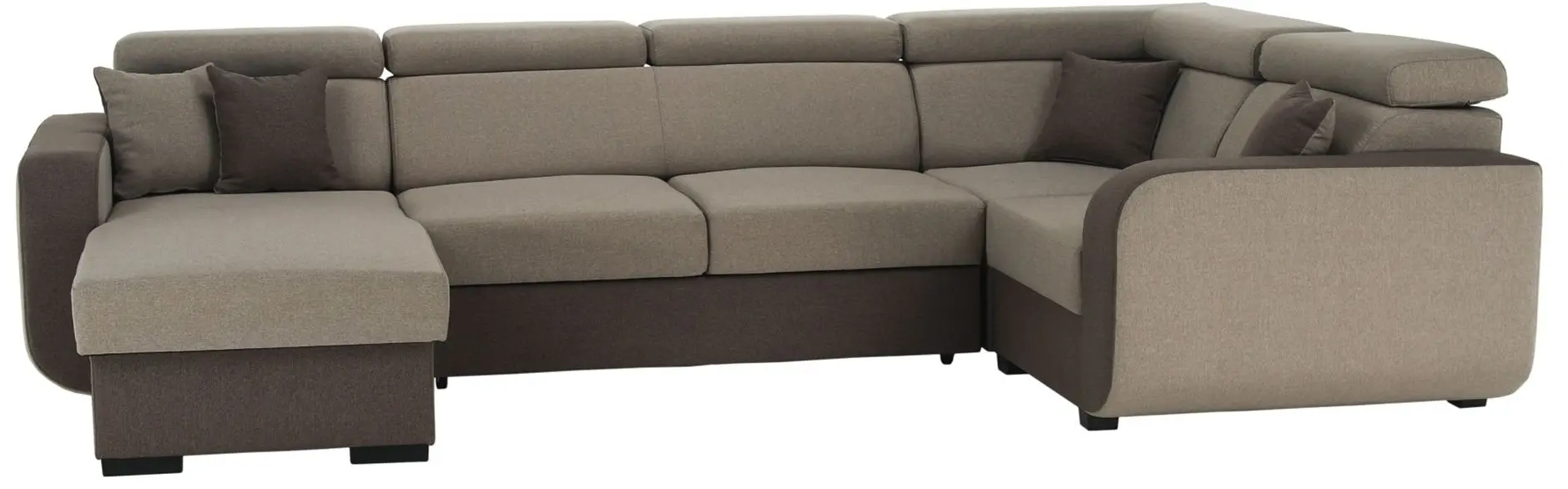 Canapea in forma de U Tempo Kondela Imperio U Left (Light Brown/Brown)
