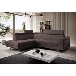 Canapea de colt extensibila Tempo Kondela Jogi Roh Left (Brown)