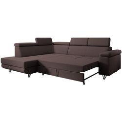 Canapea de colt extensibila Tempo Kondela Jogi Roh Left (Brown) Thumb