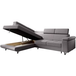 Canapea de colt extensibila Tempo Kondela Jogi Roh Left (Light Gray) Thumb