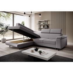 Canapea de colt extensibila Tempo Kondela Jogi Roh Left (Light Gray) Thumb