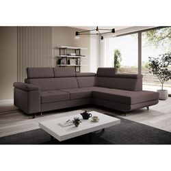 Canapea de colt extensibila Tempo Kondela Jogi Roh Right (Brown)