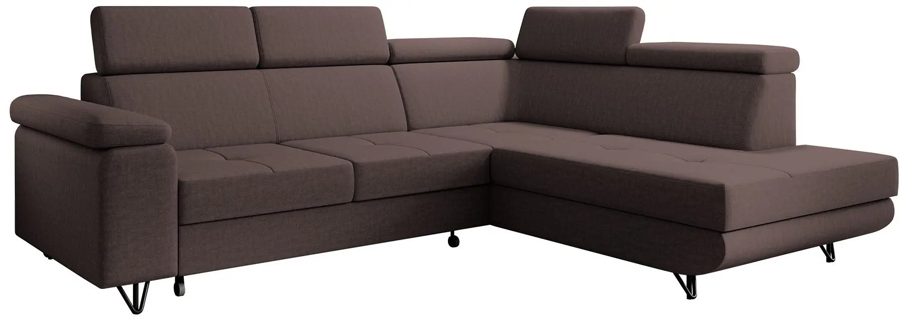 Canapea de colt extensibila Tempo Kondela Jogi Roh Right (Brown)