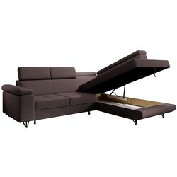 Canapea de colt extensibila Tempo Kondela Jogi Roh Right (Brown) Thumb