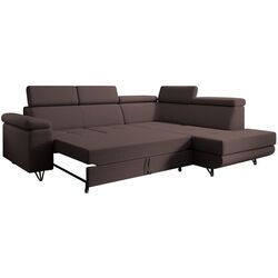 Canapea de colt extensibila Tempo Kondela Jogi Roh Right (Brown) Thumb