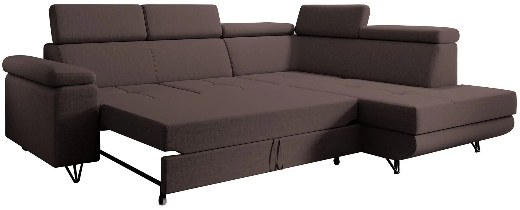 Canapea de colt extensibila Tempo Kondela Jogi Roh Right (Brown)