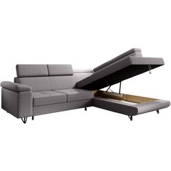 Canapea de colt extensibila Tempo Kondela Jogi Roh Right (Light Gray) Thumb