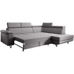 Canapea de colt extensibila Tempo Kondela Jogi Roh Right (Light Gray) Thumb