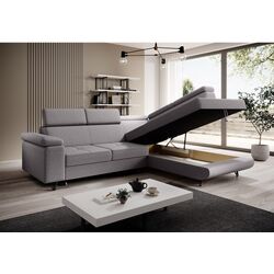 Canapea de colt extensibila Tempo Kondela Jogi Roh Right (Light Gray) Thumb