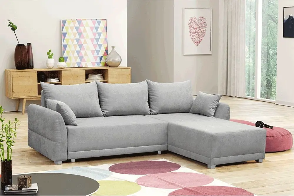 Canapea de colt extensibila Tempo Kondela Karlota (Light Gray) - 5
