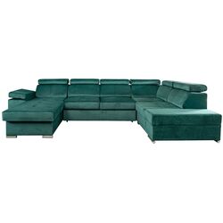 Canapea in forma de U Tempo Kondela Lamora U Left (Emerald)