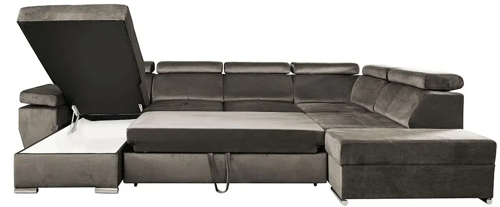 Диван П-образный Tempo Kondela Lamora U Left (Gray-Brown)