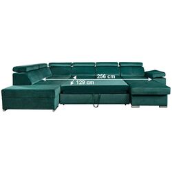 Canapea in forma de U Tempo Kondela Lamora U Right (Emerald) Thumb
