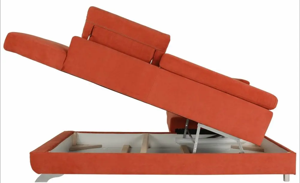 Диван угловой раскладной Tempo Kondela Legas Right (Terracotta) - 5