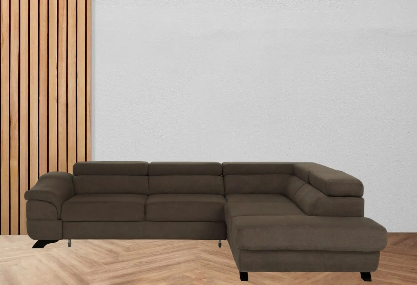 Canapea de colt extensibila Tempo Kondela Legas Soro 28 Right (Brown)