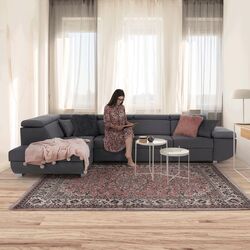 Canapea de colt extensibila Tempo Kondela Mavis Left (Dark Gray) Thumb